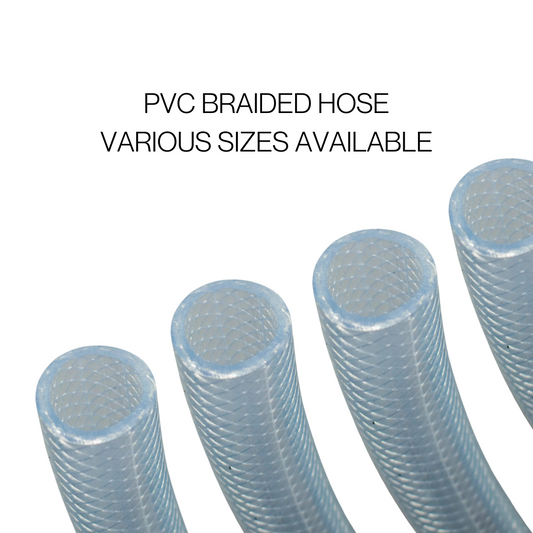 PVC HOSE Clear Flexible Reinforced Braided - OIL / WATER - The Seal Extrusion Company LTD