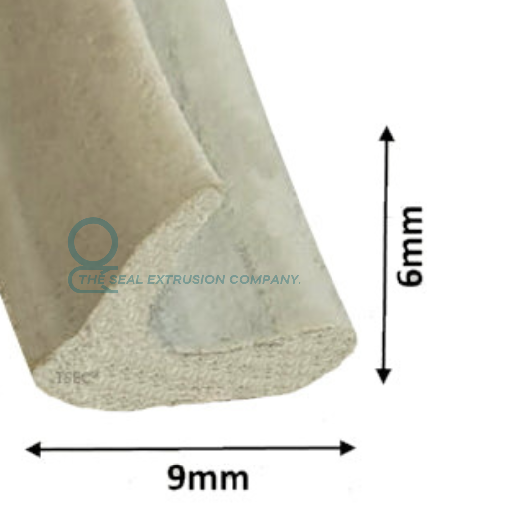 TSEC 016- Self Adhesive Finned Sponge Seal (9mm x 6mm) - The Seal Extrusion Company LTD