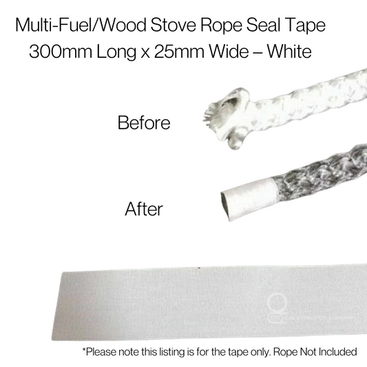 Stove Rope Seal Tape - 25mm Wide - Priced per 1/2 Metre (500mm) - The Seal Extrusion Company LTD