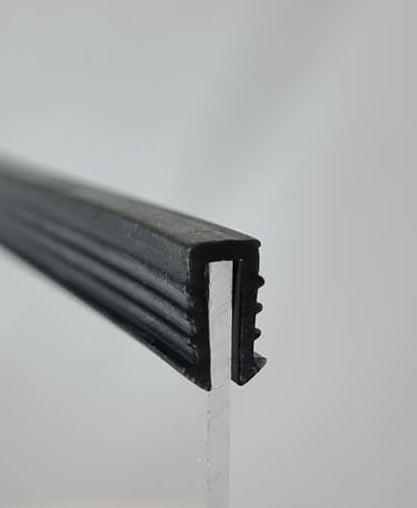 TSEC754 Square Channel Glazing Rubber - Self Gripping - The Seal Extrusion Company LTD