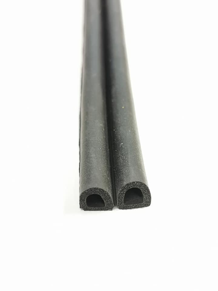 EPDM sponge Double D profile Self adhesive hollow foam rubber seal / gasket - The Seal Extrusion Company LTD