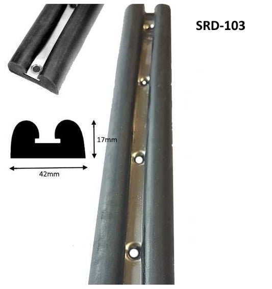 RUBBER DOUBLE D FENDER SRD103