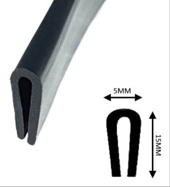 TSEC2 EPDM RUBBER SEAL 15MM X 5MM - The Seal Extrusion Company LTD