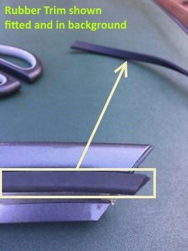 Jaguar XK8-R Convertible "A Post" Window Trim Rubber Seal - The Seal Extrusion Company LTD