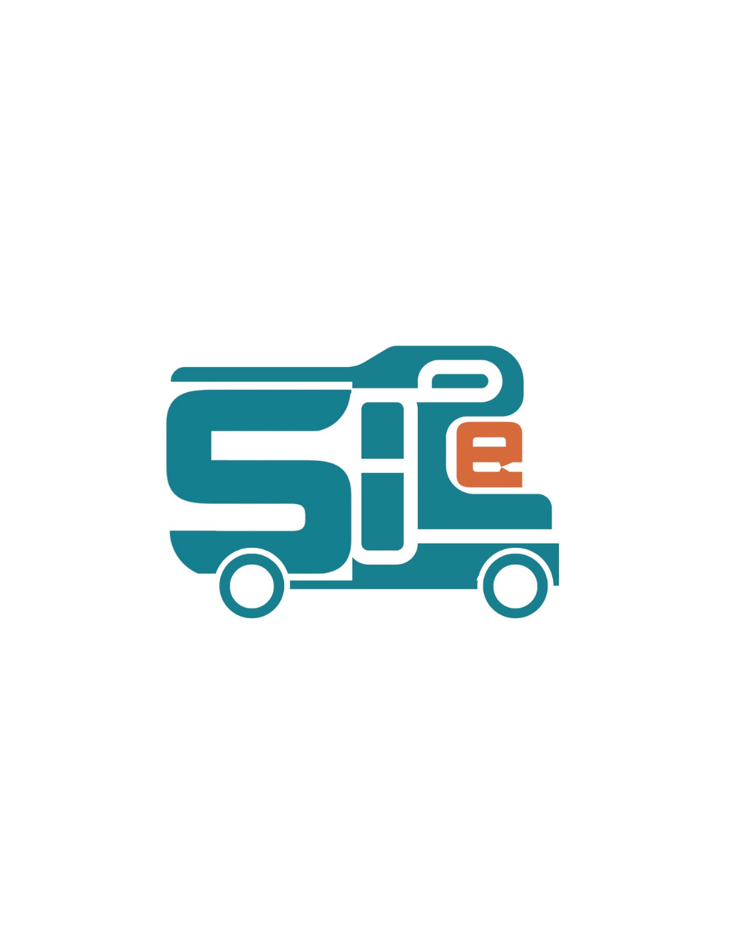 A stylized teal and orange logo featuring the word 'site' integrated into a caravan  outline, centered on a plain white background.