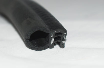 TSEC1300 Side Seal – Flexible PVC Rubber Door Seal (2mm–4mm Panel Fit) - The Seal Extrusion Company LTD