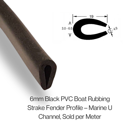 TSEC 1638 Rubber U Channel - EPDM - The Seal Extrusion Company LTD