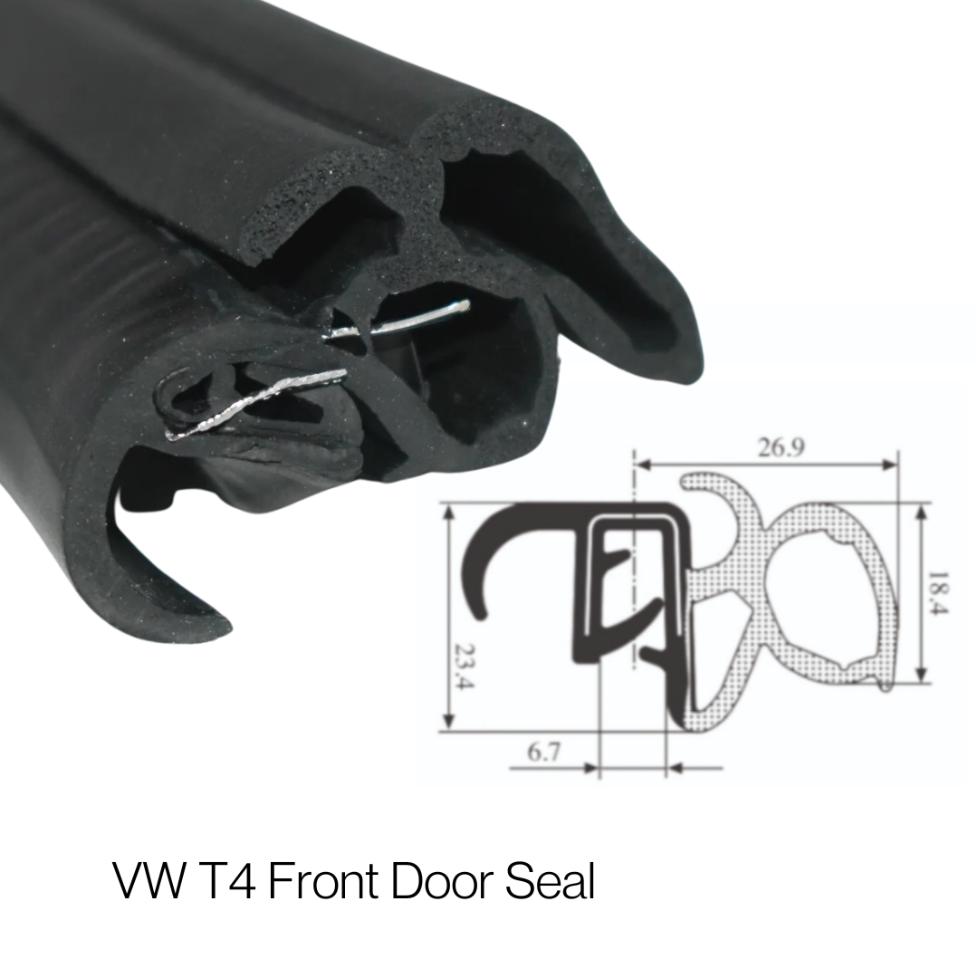 TSEC 2439 VW Transporter T4 Front Door Seal – Self Grip PVC & Sponge Rubber Weather Seal - The Seal Extrusion Company LTD