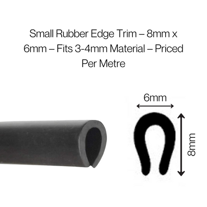 TSEC 1B EPDM Black Solid Edge Trim - The Seal Extrusion Company LTD