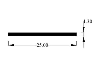 CARAVAN PVC INSERT WHITE 25MM FOR WINDOW RUBBERs