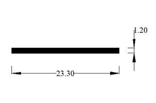 CARAVAN PVC INSERT WHITE 23MM FOR WINDOW RUBBERS