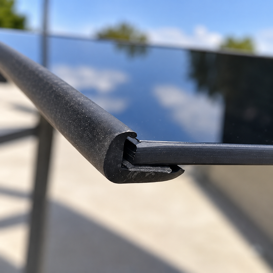TSEC4002 VW Transporter T5 / T6 Rear Window Cover Strip Trim – EPDM Rubber Glass Seal (Length of 600mm) Panel Thickness up to 5mm. - The Seal Extrusion Company LTD