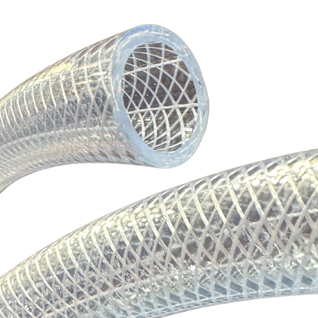 PVC HOSE Clear Flexible Reinforced Braided - OIL / WATER - The Seal Extrusion Company LTD