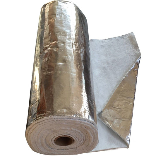 Aluminium Coated Insulation - Flue Wrap 1M x 10m x12mm