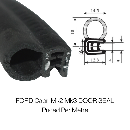 TSEC1300 Side Seal – Flexible PVC Rubber Door Seal (2mm–4mm Panel Fit) - The Seal Extrusion Company LTD