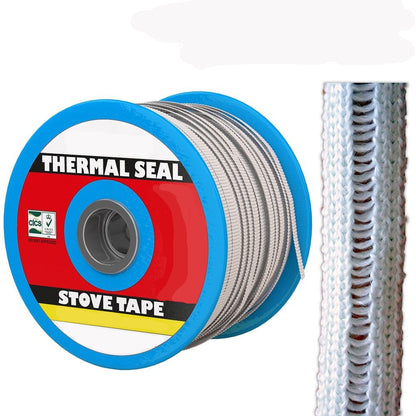 Stove Glass Ladder Tape 25x2mm - 30m Coils - The Seal Extrusion Company LTD