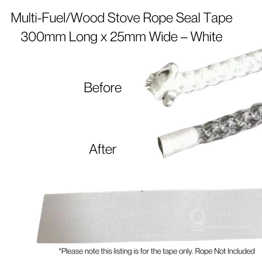 Stove Rope Seal Tape - 25mm Wide - Priced per 1/2 Metre (500mm)