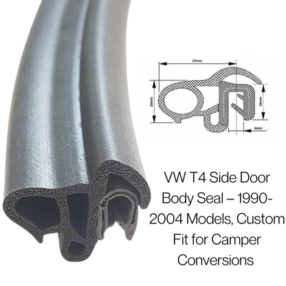 TSEC 2396 VW TRANSPORTER T4 1990 - 2004 Side Door Body Seal (Complete Length Seal) - The Seal Extrusion Company LTD