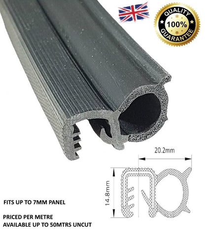 TSEC2218 MF Massey Ferguson Window rubber Profile Glass pane seal - The Seal Extrusion Company LTD