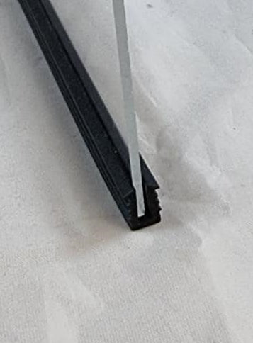 TSEC754 Square Channel Glazing Rubber - Self Gripping - The Seal Extrusion Company LTD