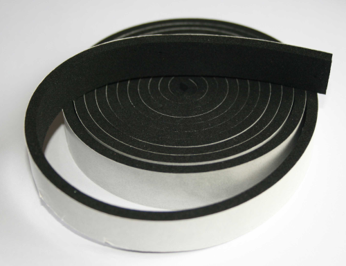 1 x 2 Neoprene Foam Rubber w/ Adhesive Back (1FT LENGTH) SKU #NFR100-2-AB