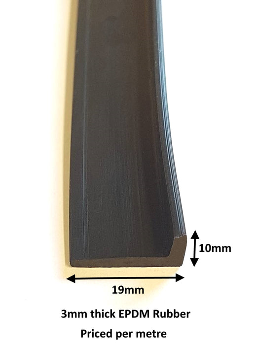TSEC-094 EPDM Rubber L Section (Right Angle) - The Seal Extrusion Company LTD