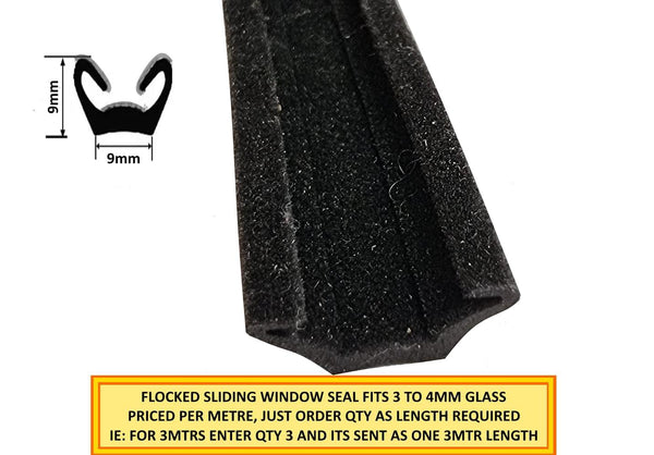 EPDM Flocked Lined Rubber Sliding Window Channel - Durable and Weather ...