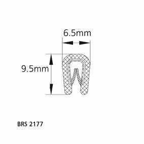 TSEC2177 Bar Stool Trim (standard Black) - The Seal Extrusion Company LTD