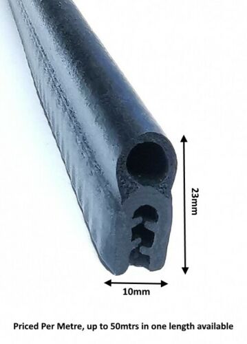 TSEC2193 Black Rubber Boot Seal - 22mm x 11mm - Grips - 1mm to 3mm - The Seal Extrusion Company LTD