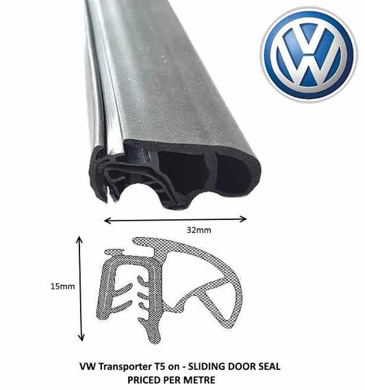TSEC2416 VW T5 Sliding Door Seal Complete length - The Seal Extrusion Company LTD