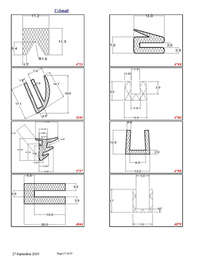 Silicone Rubber Extrusions - Available to Order