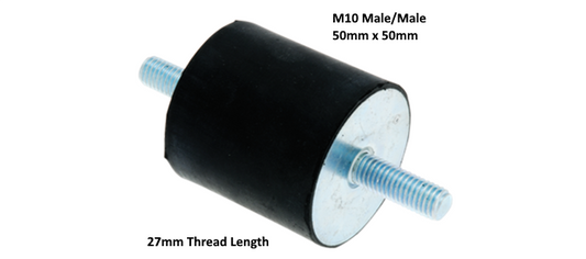 TSEC710-505055 50mm x 50mm x M10 Anti Vibration Mounts - The Seal Extrusion Company LTD