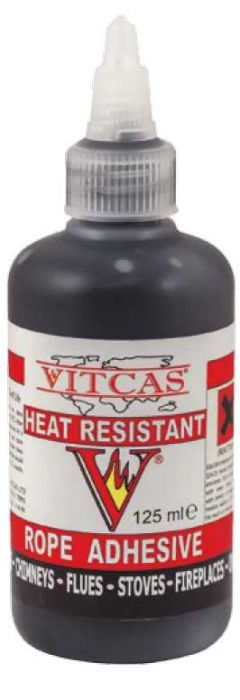 VITCAS Rope Adhesive Glue Seal Heat Resistant Glue 30ml White or Black - The Seal Extrusion Company LTD